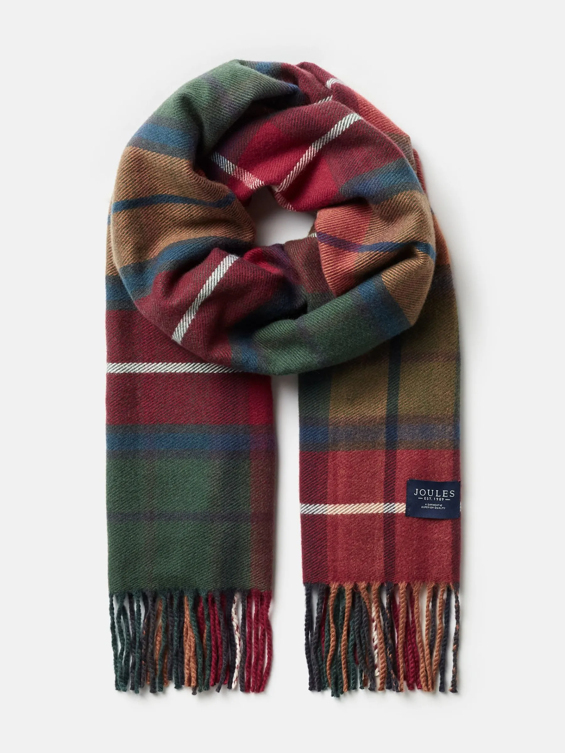 Langtree Red & Green Scarf<Joules Best