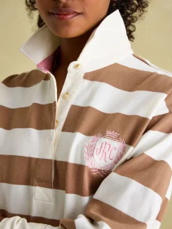 Lara Tan Brown Boxy Fit Rugby Shirt<Joules Best