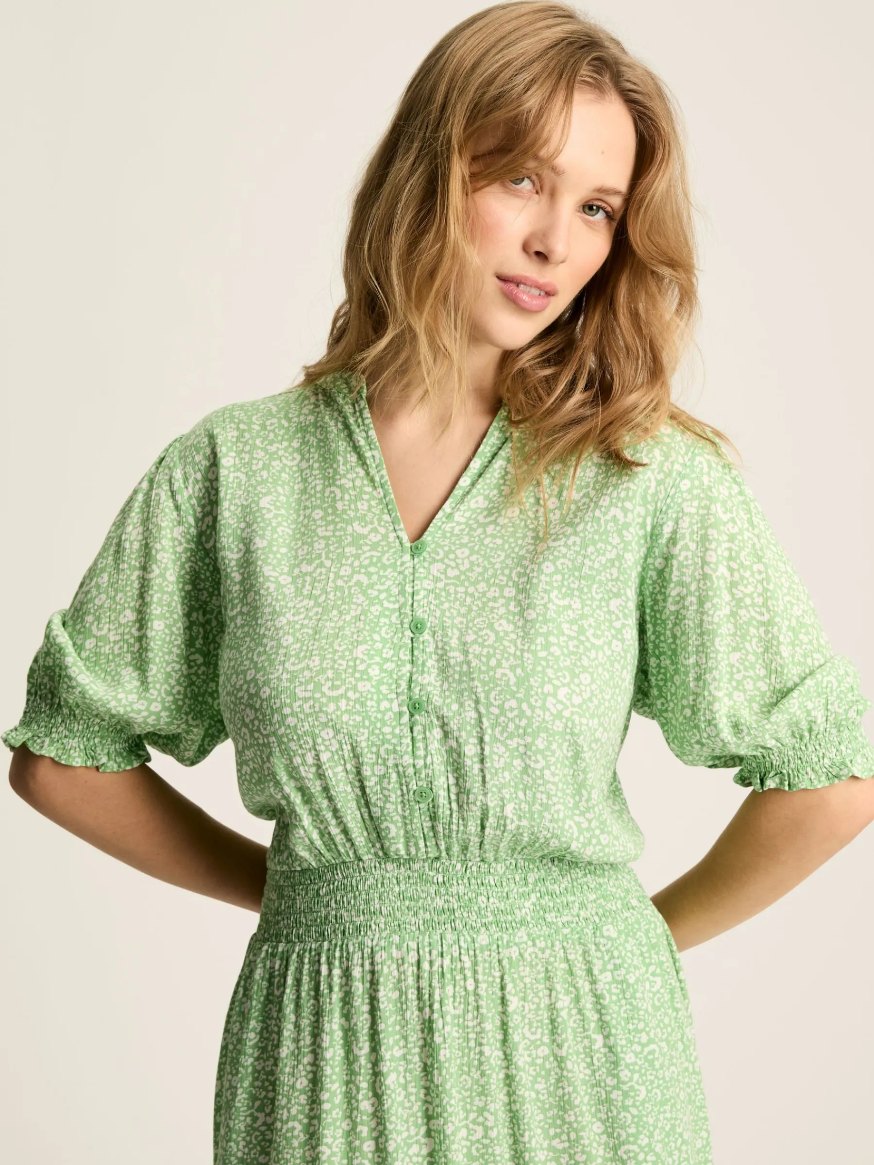 Laurie Viscose Midi Dress<Joules Outlet