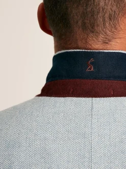 Light Blue Herringbone Texture Slim Fit Blazer<Joules Hot