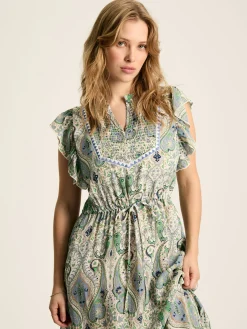 Lillia Tie Waist Tiered Dress<Joules Best
