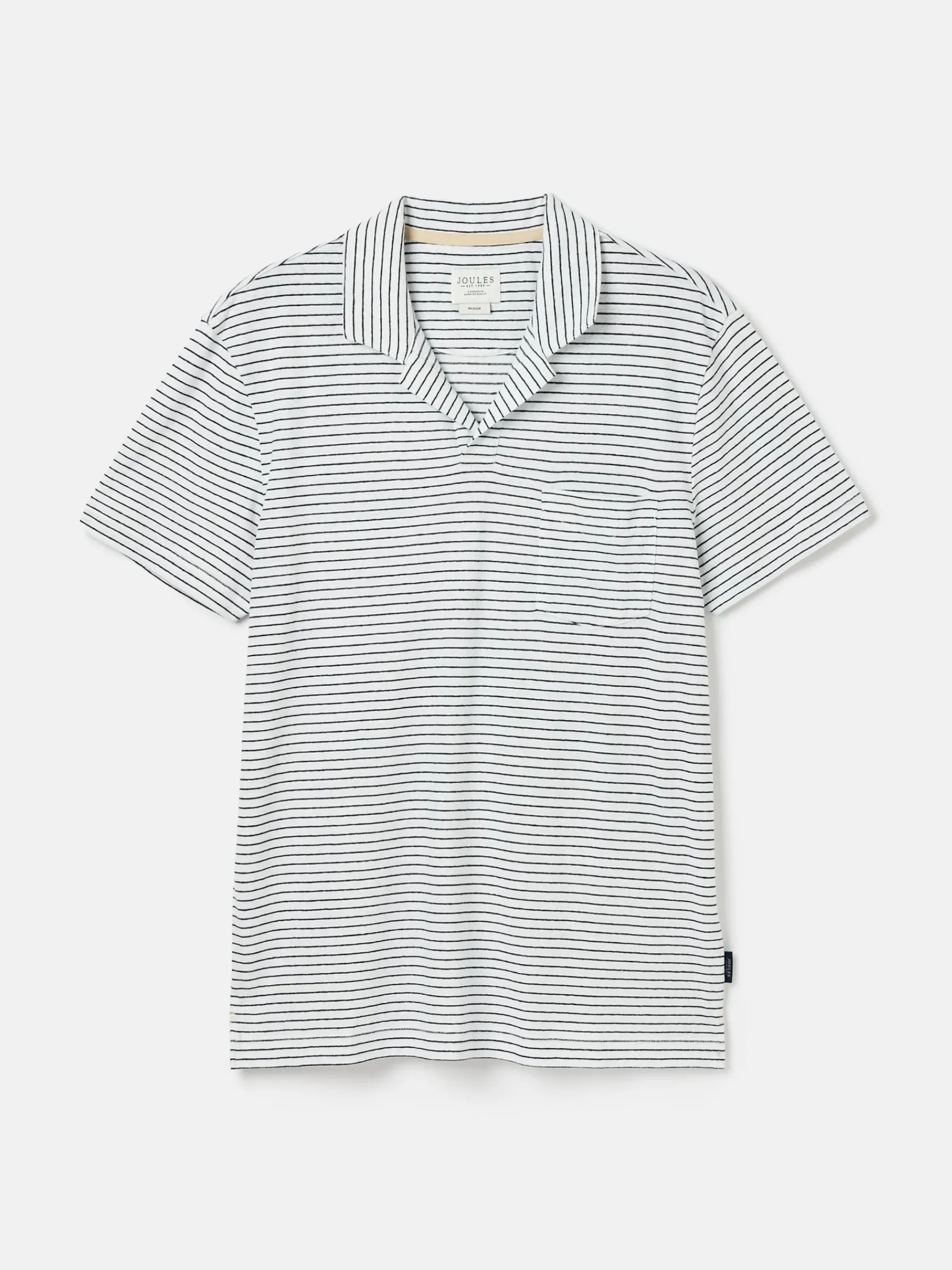 Linen Blend Striped Polo Shirt<Joules New