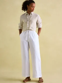 Linen Blend Trousers<Joules Best