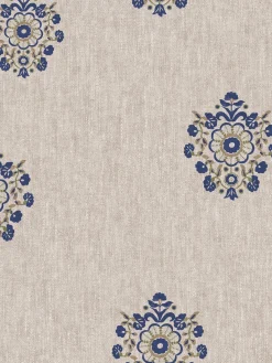 Linen Blue Grove Motif Print 10M Wallpaper<Joules Sale