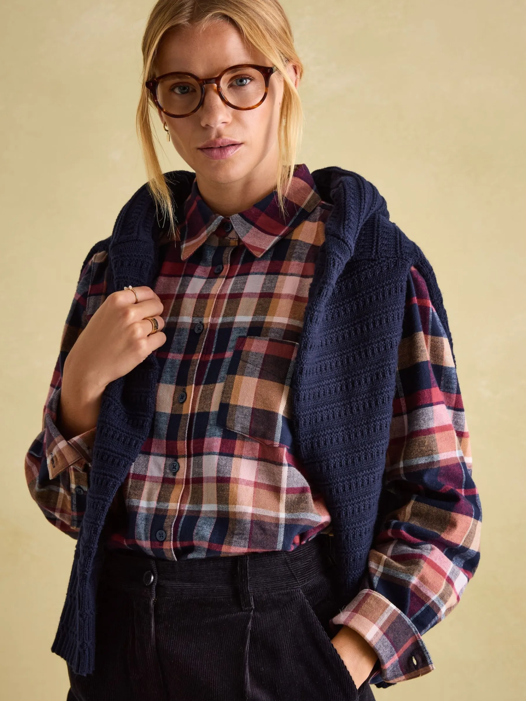 Lorena Brushed Shirt<Joules Online