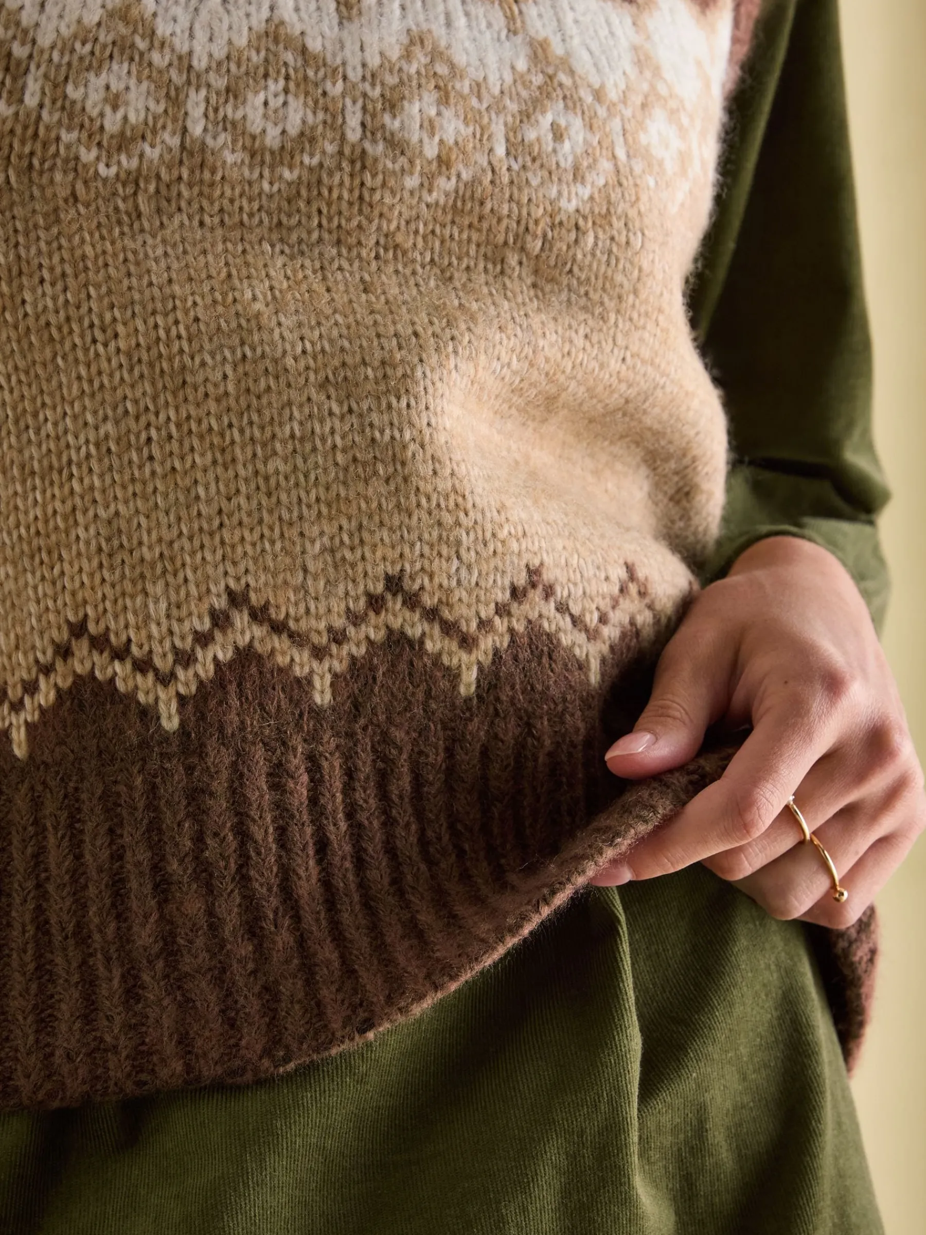 Lowry Knitted Fair Isle Vest<Joules Best
