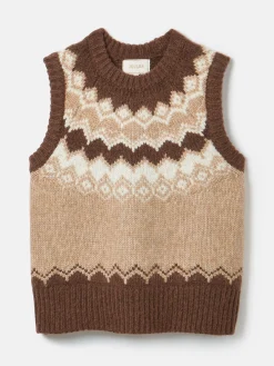 Lowry Knitted Fair Isle Vest<Joules Best