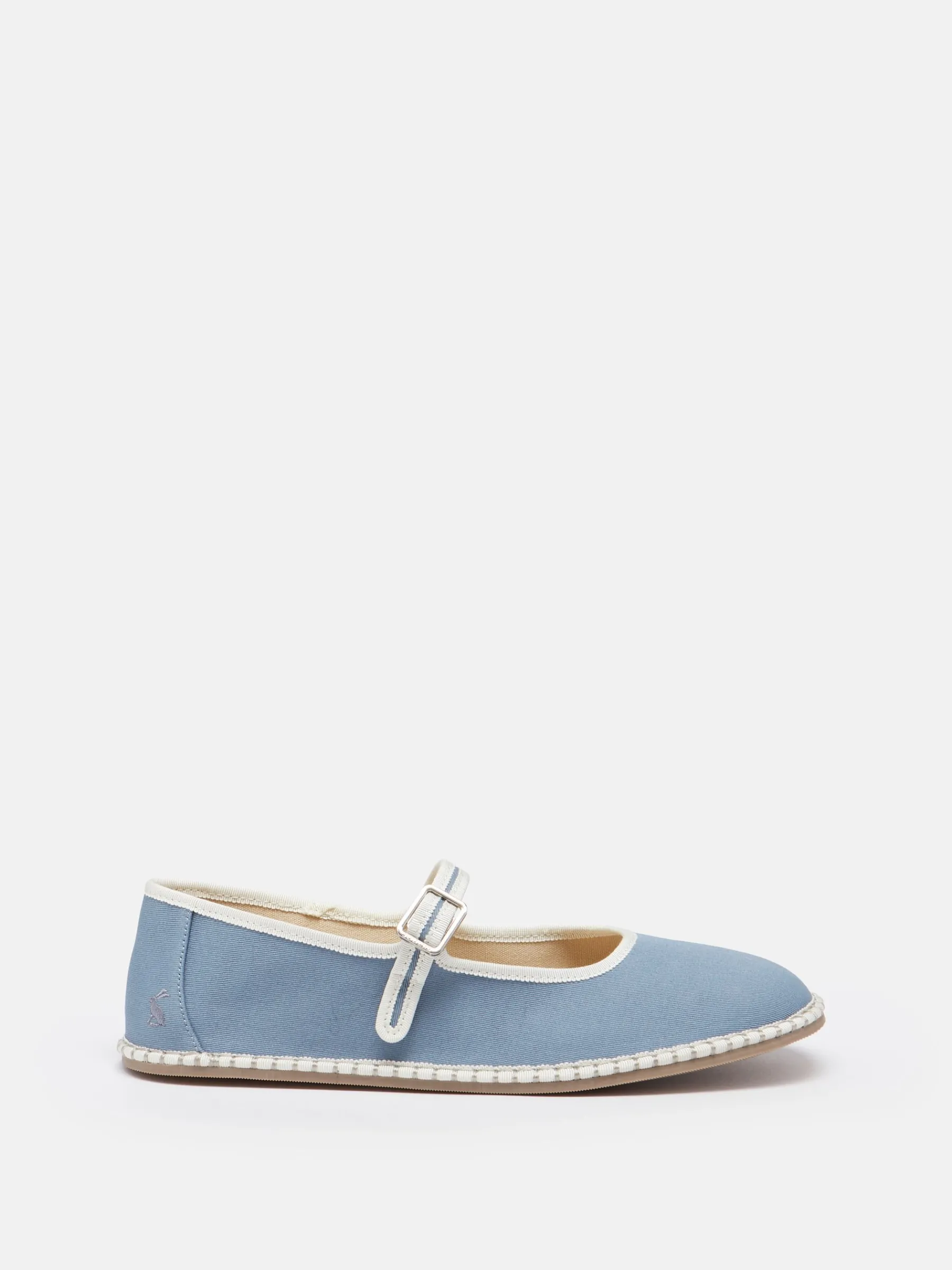 Maddison Light Blue Canvas Mary Jane Shoes<Joules Sale