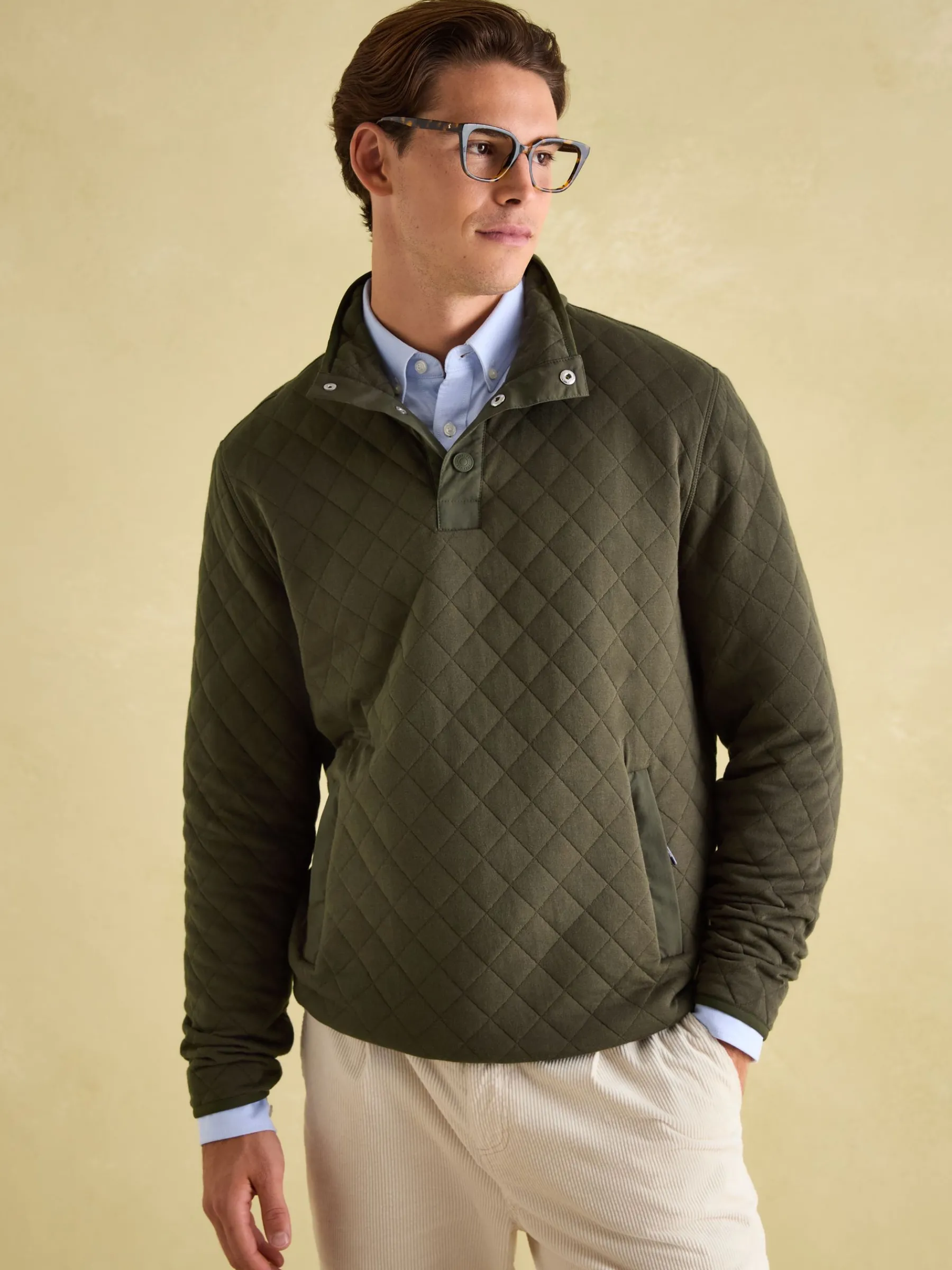 Malton Quilted Jersey Pullover Sweatshirt<Joules Best