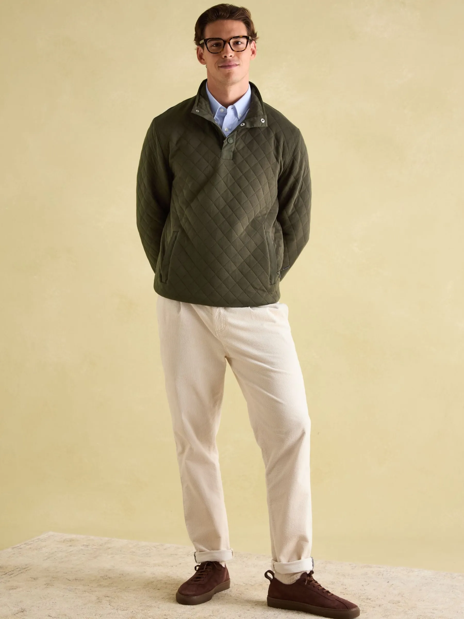 Malton Quilted Jersey Pullover Sweatshirt<Joules Best