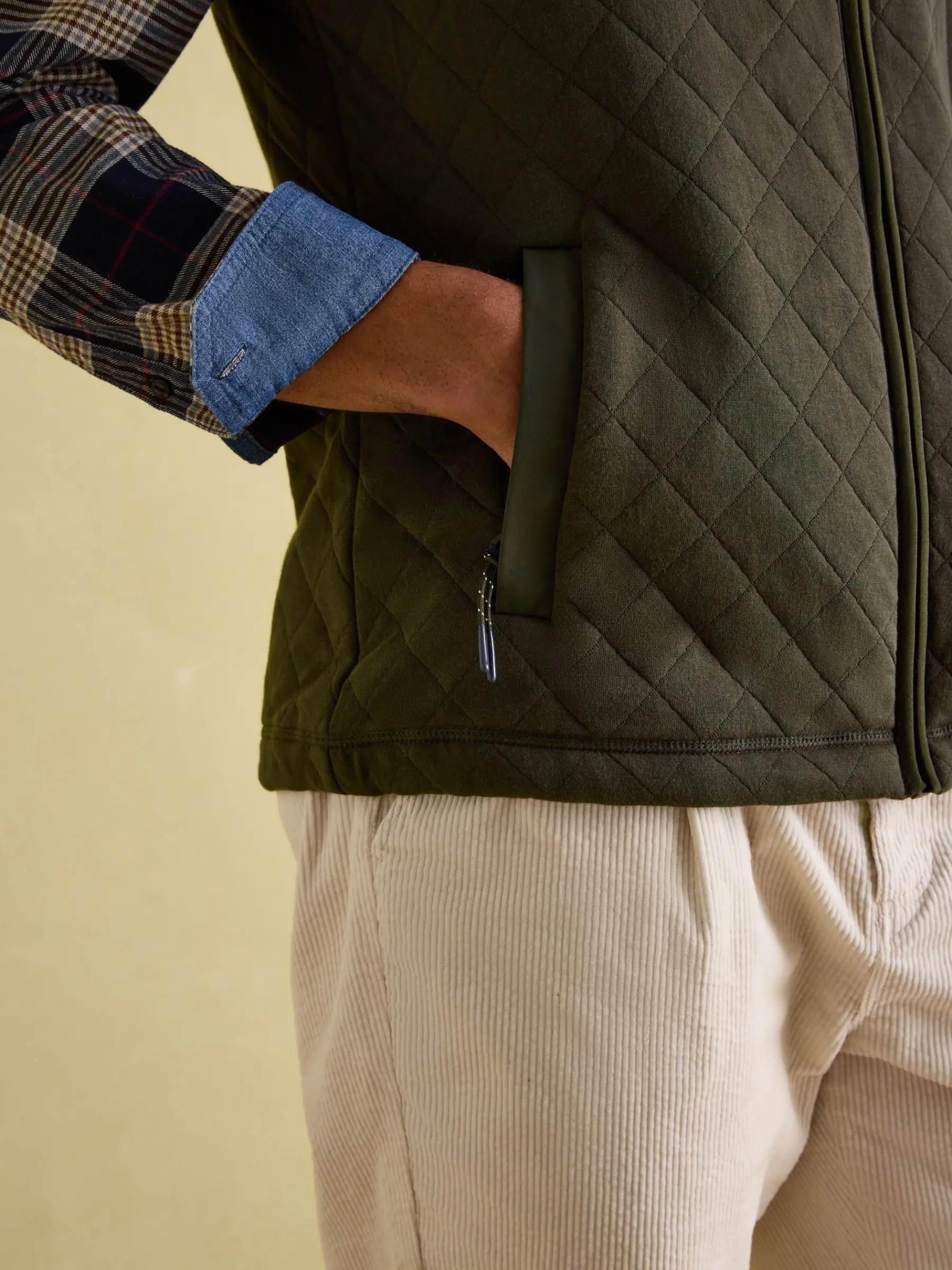 Malton Quilted Jersey Gilet<Joules New