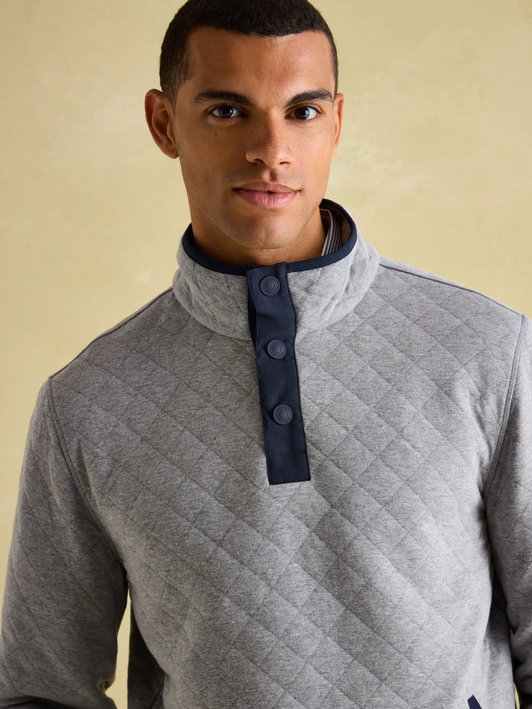 Malton Quilted Jersey Pullover Sweatshirt<Joules Discount