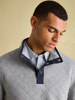 Malton Quilted Jersey Pullover Sweatshirt<Joules Discount