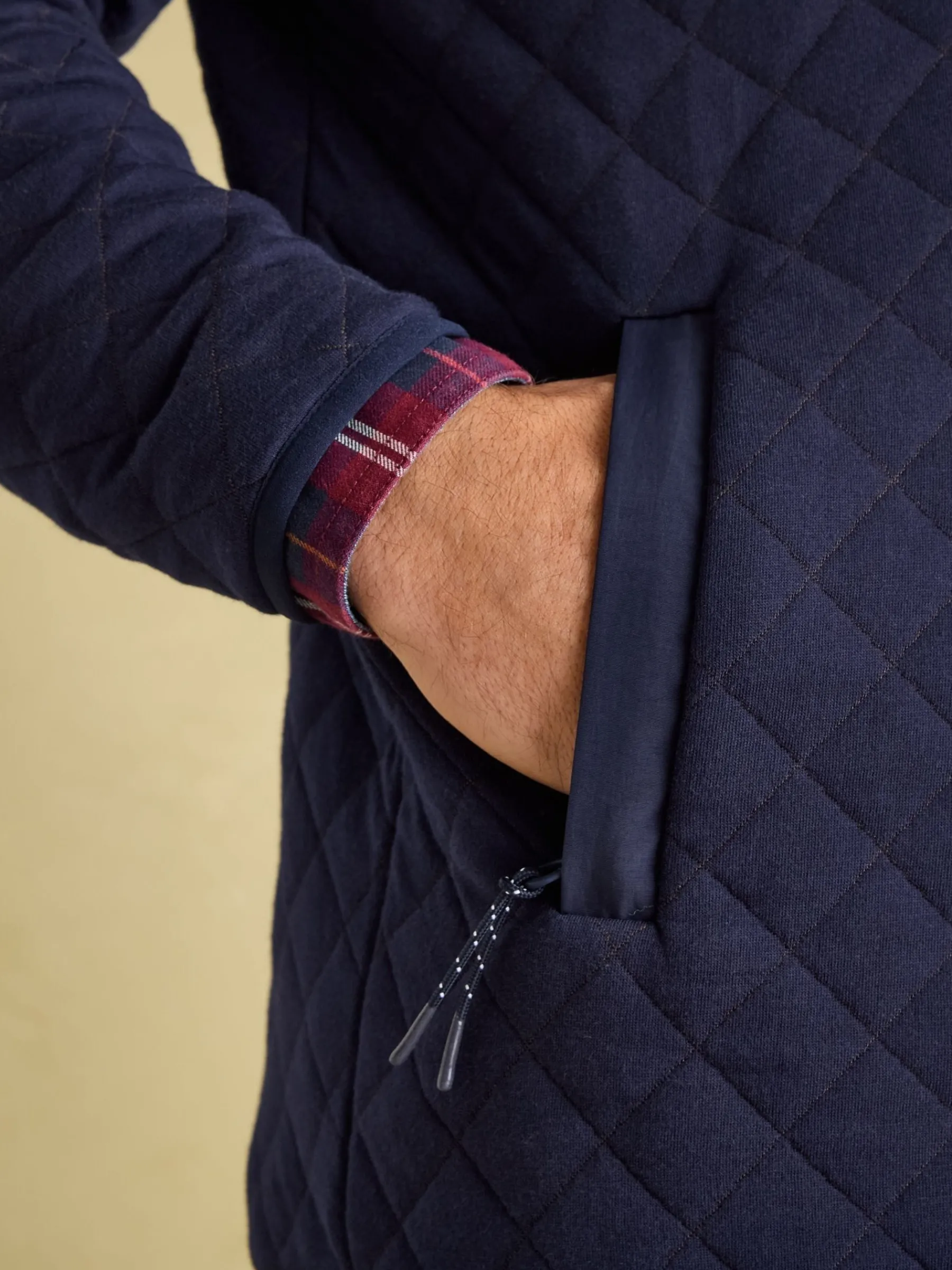 Malton Quilted Jersey Pullover Sweatshirt<Joules New