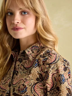 Maple Floral Paisley Corduroy Shirt Dress<Joules Sale