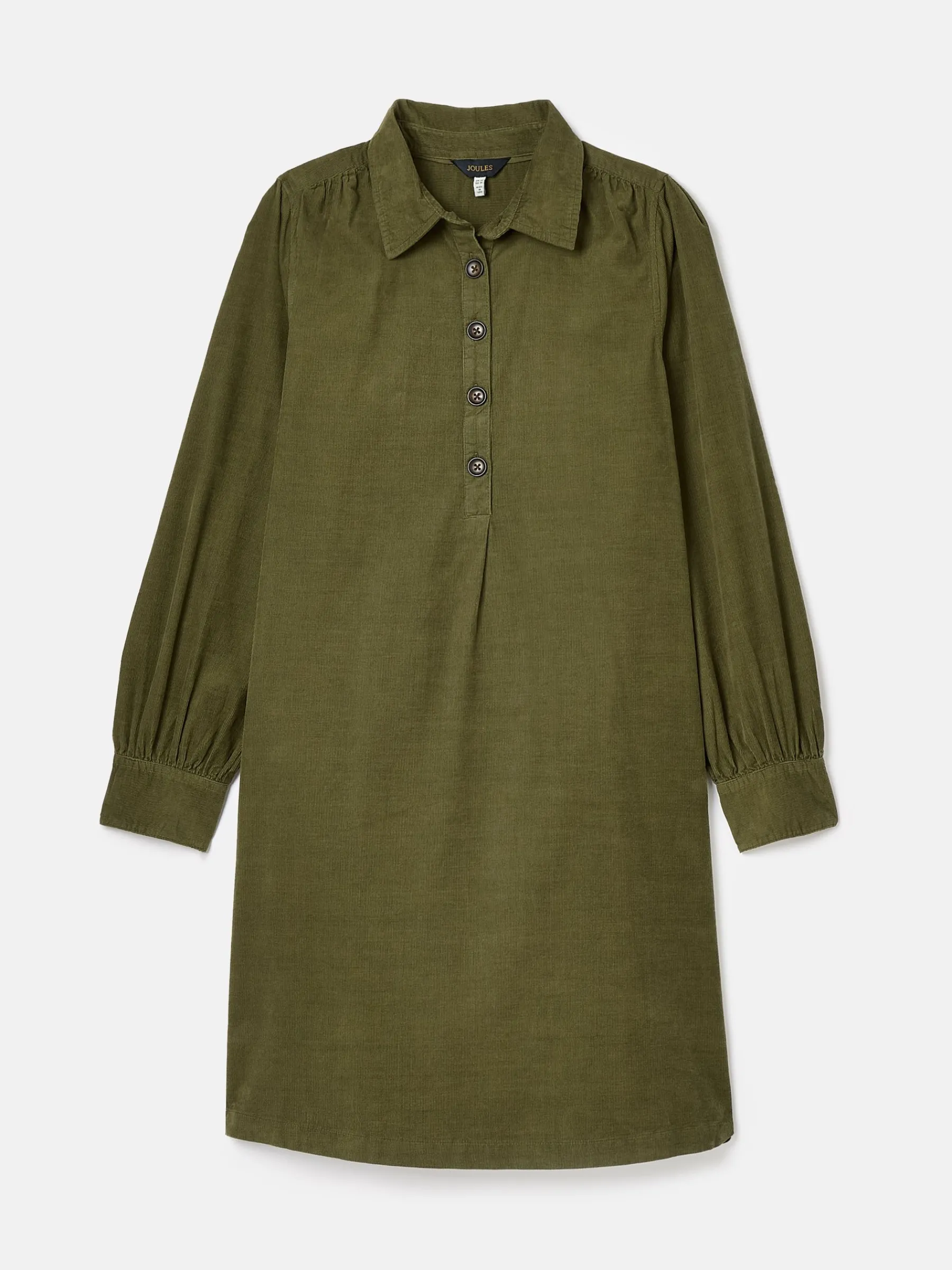 Maple Khaki Green Corduroy Shirt Dress<Joules Sale