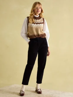 Mariella Cotton Frill Neck Blouse<Joules Outlet