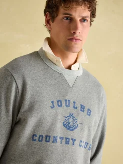 Mason Grey Marl Graphic Crew Neck Jumper<Joules Hot