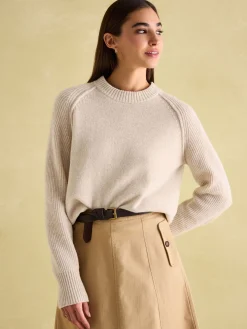 May Merino Wool Jumper with Detachable Roll Neck<Joules Online
