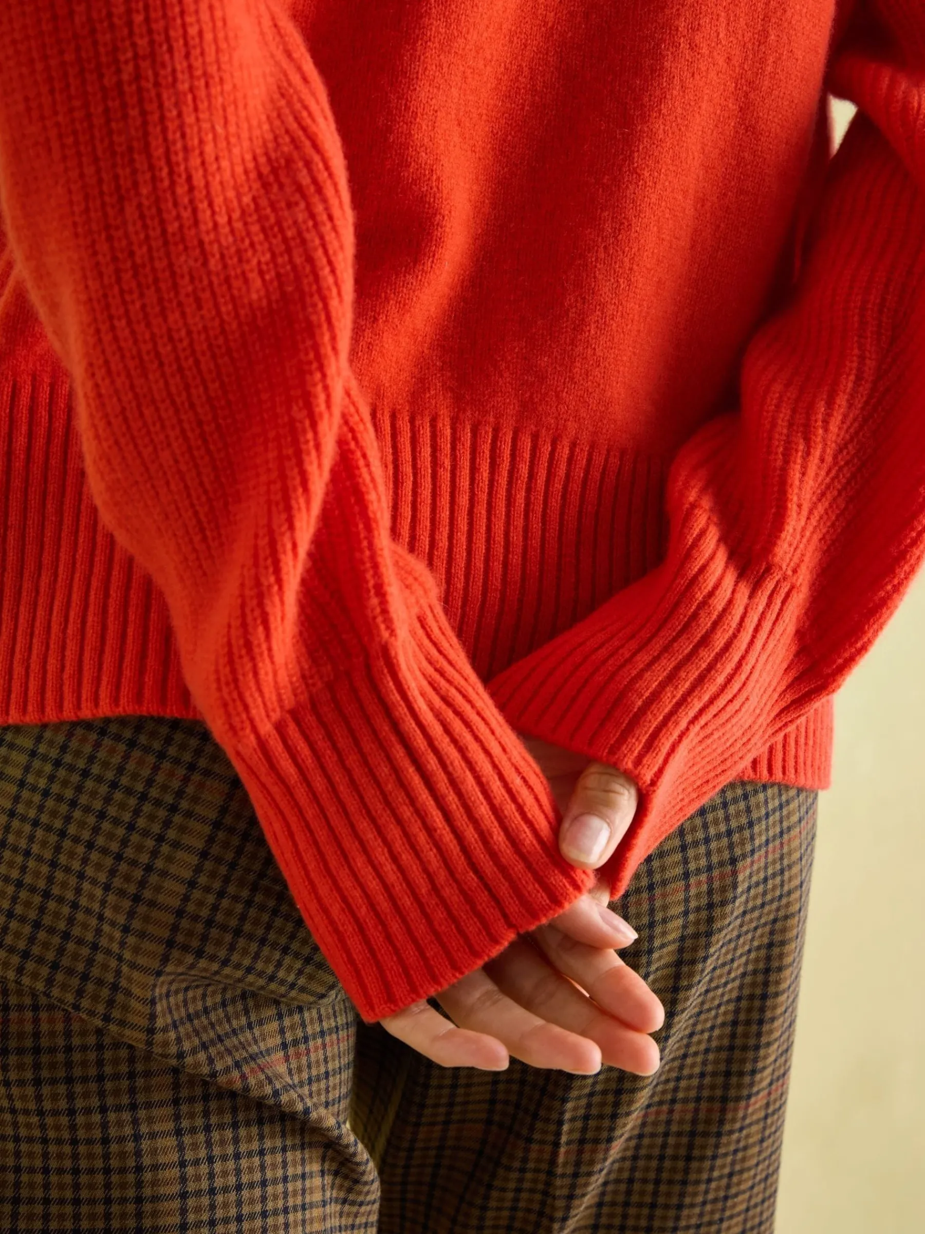 May Merino Wool Jumper with Detachable Roll Neck<Joules