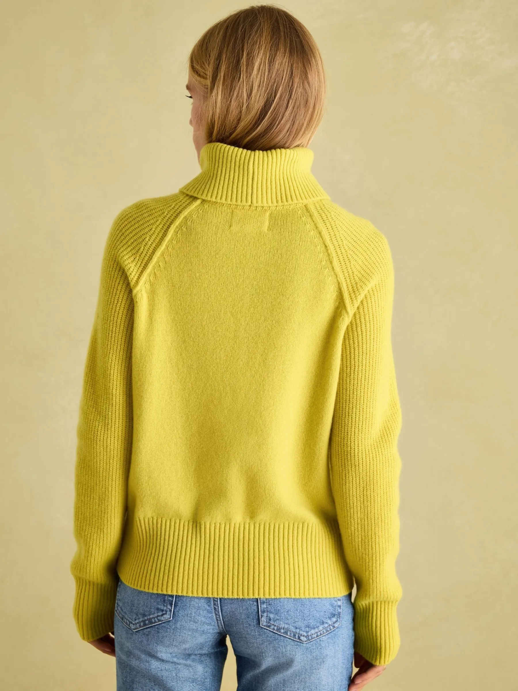 May Merino Wool Jumper with Detachable Roll Neck<Joules
