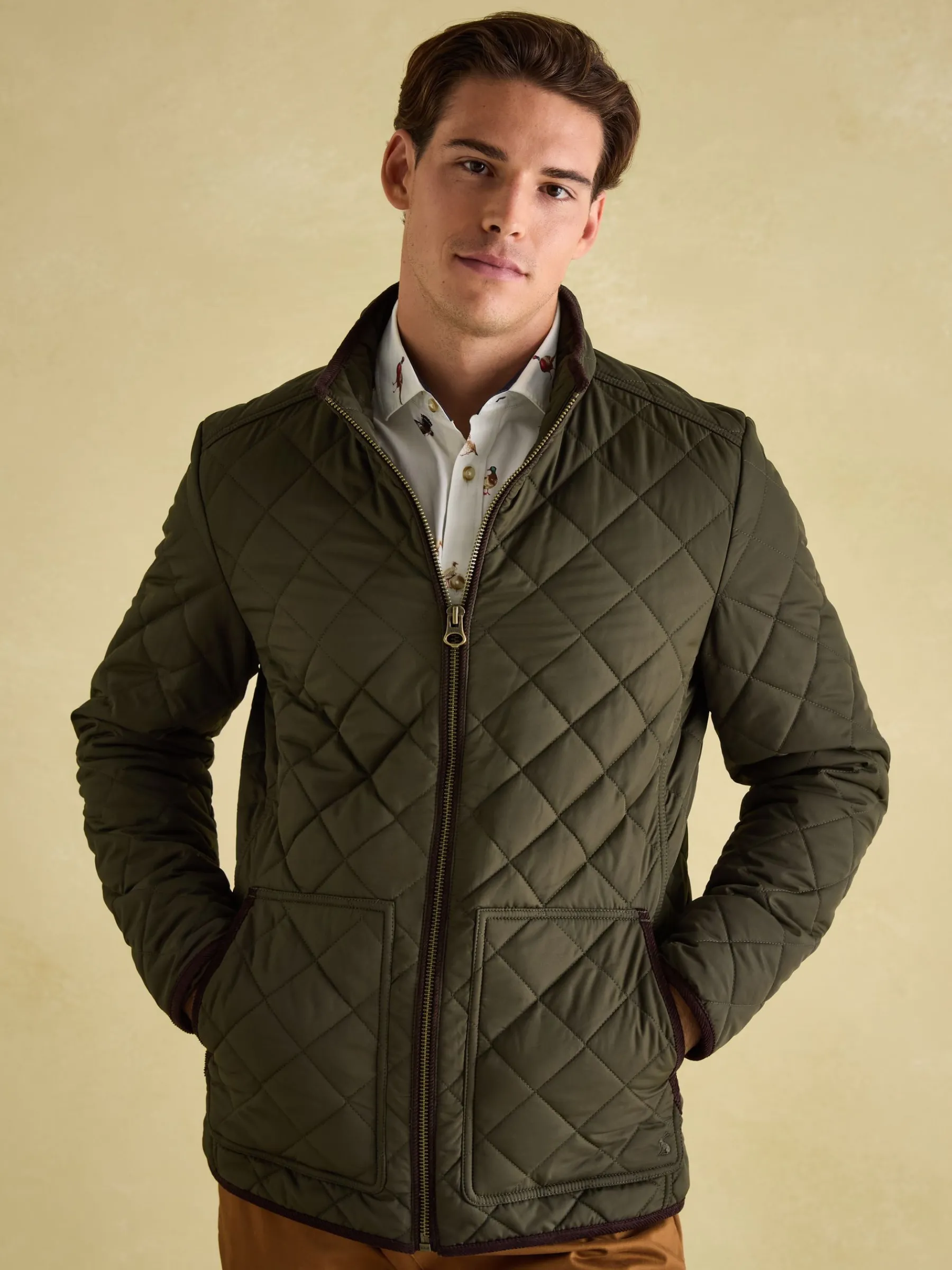 Maynard Diamond Quilted Jacket<Joules