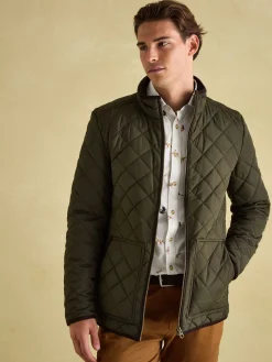 Maynard Diamond Quilted Jacket<Joules