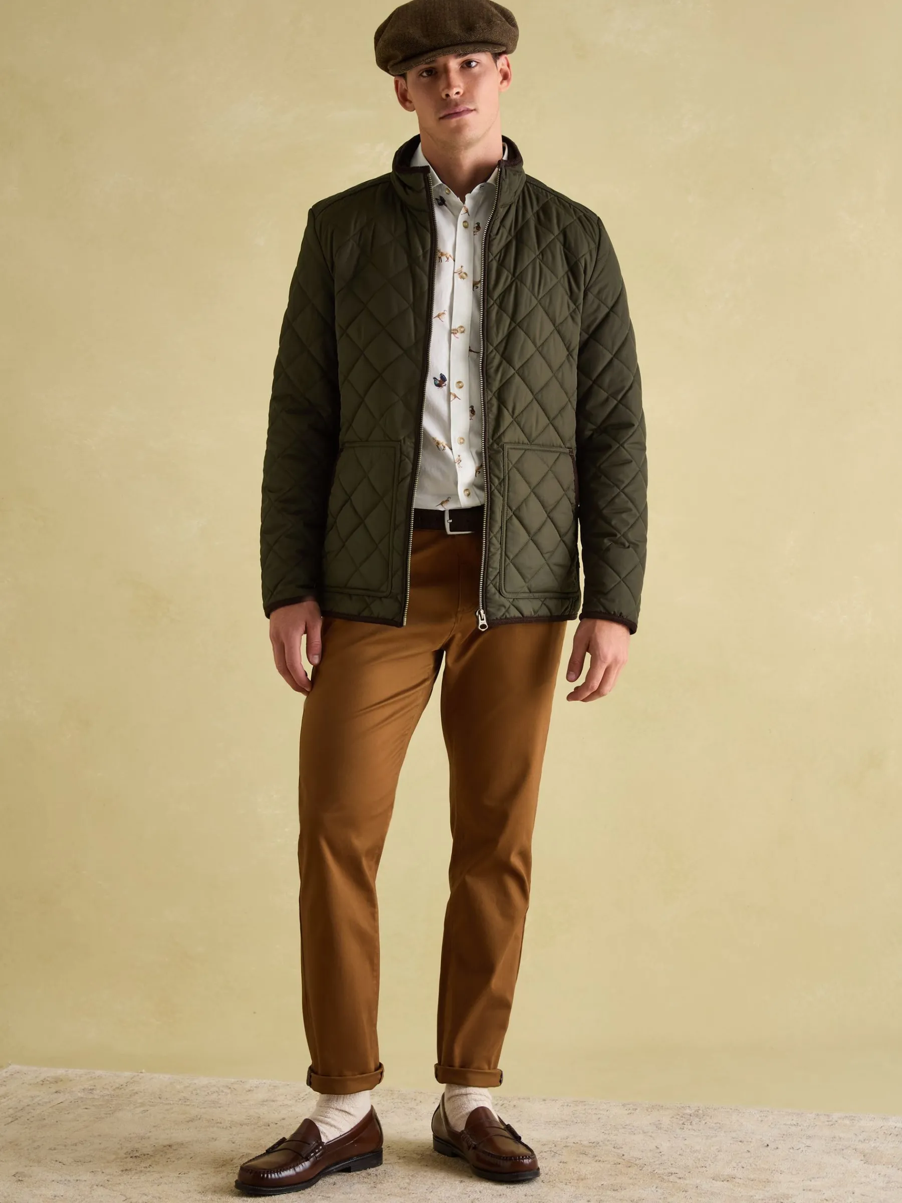 Maynard Diamond Quilted Jacket<Joules