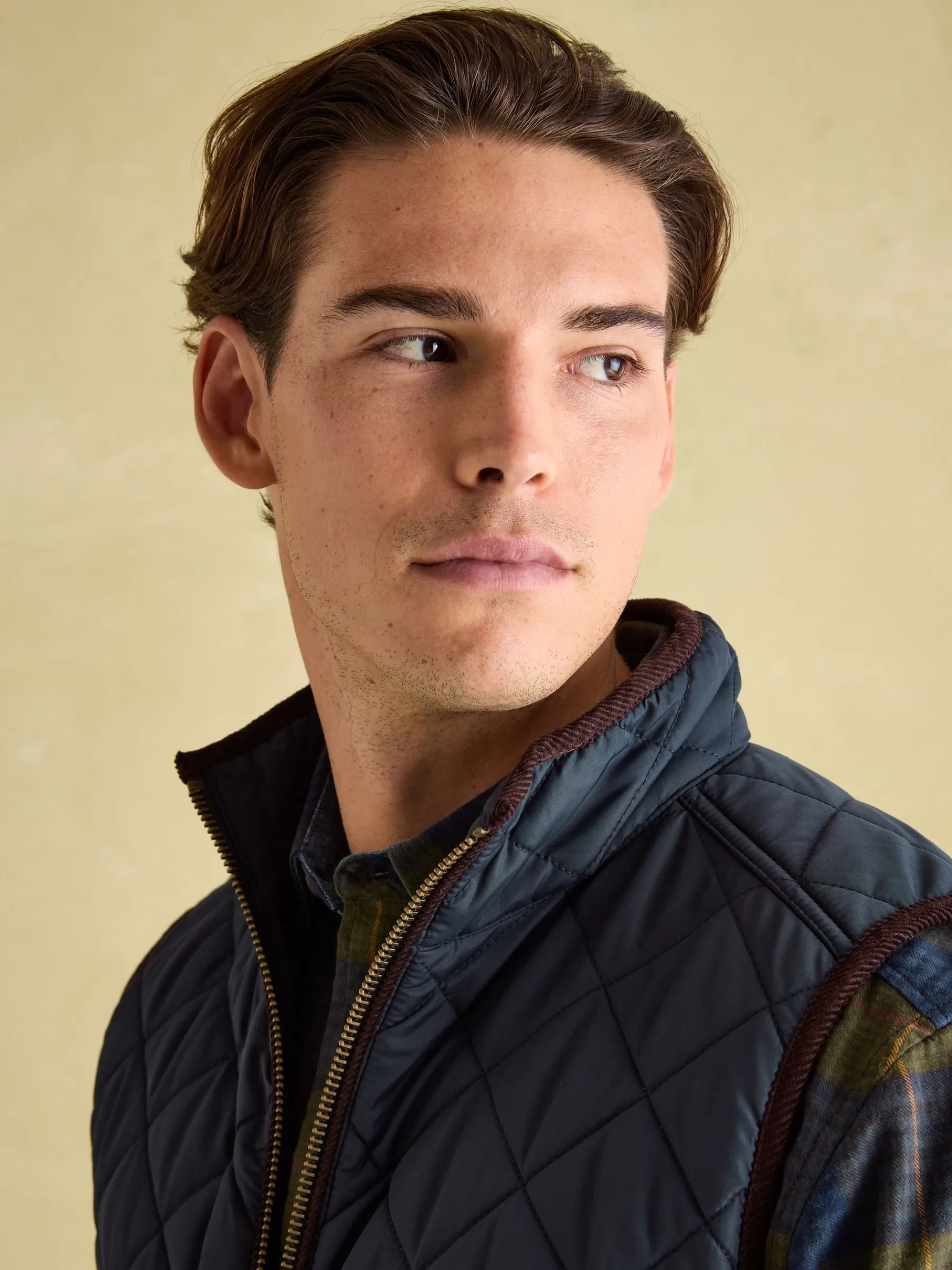 Maynard Navy Blue Diamond Quilted Gilet<Joules Clearance