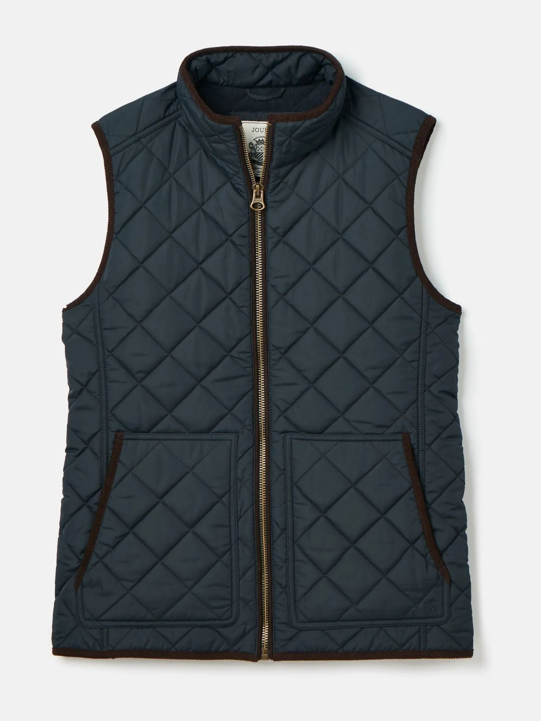 Maynard Navy Blue Diamond Quilted Gilet<Joules Clearance