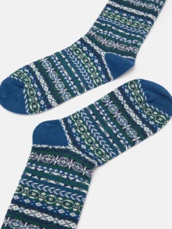 Men's Alby Fair Isle Socks (size 7-12)<Joules Clearance