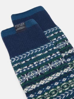 Men's Alby Fair Isle Socks (size 7-12)<Joules Clearance