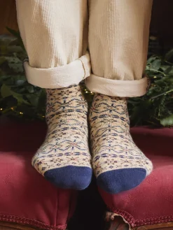 Men's Alby Fair Isle Socks (size 7-12)<Joules New