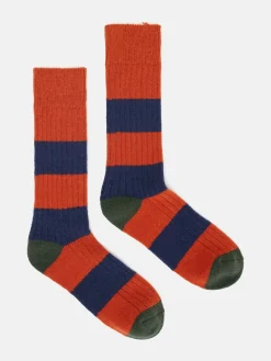 Men's Gibson Cosy Striped Socks<Joules