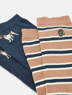 Men's Kingsbury 2 Pack Socks (size 7-12)<Joules Discount