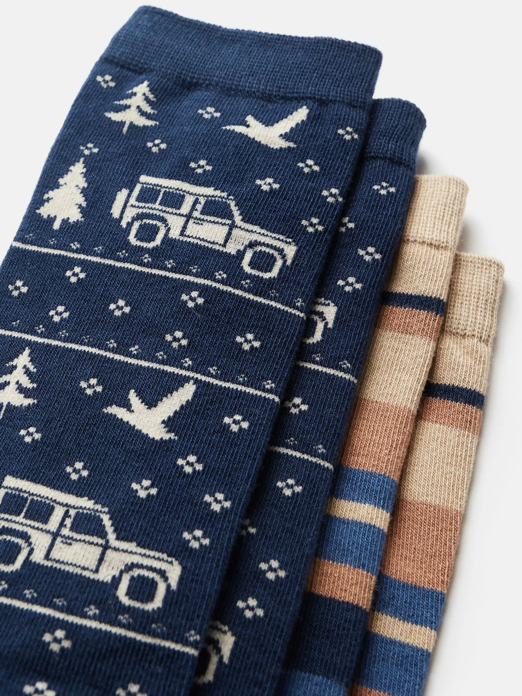 Men's Kingsbury 2 Pack Socks (size 7-12)<Joules Sale