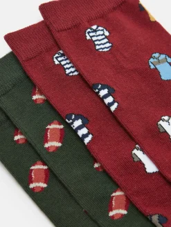 Men's Kingsbury 2 Pack Socks (size 7-12)<Joules Discount