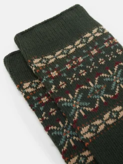 Men's Wader Khaki Green Mens Welly Socks<Joules Discount
