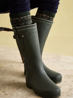 Men's Wader Khaki Green Mens Welly Socks<Joules Discount