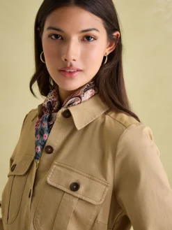 Meredith Tan Brown Midi Shirt Dress<Joules Discount