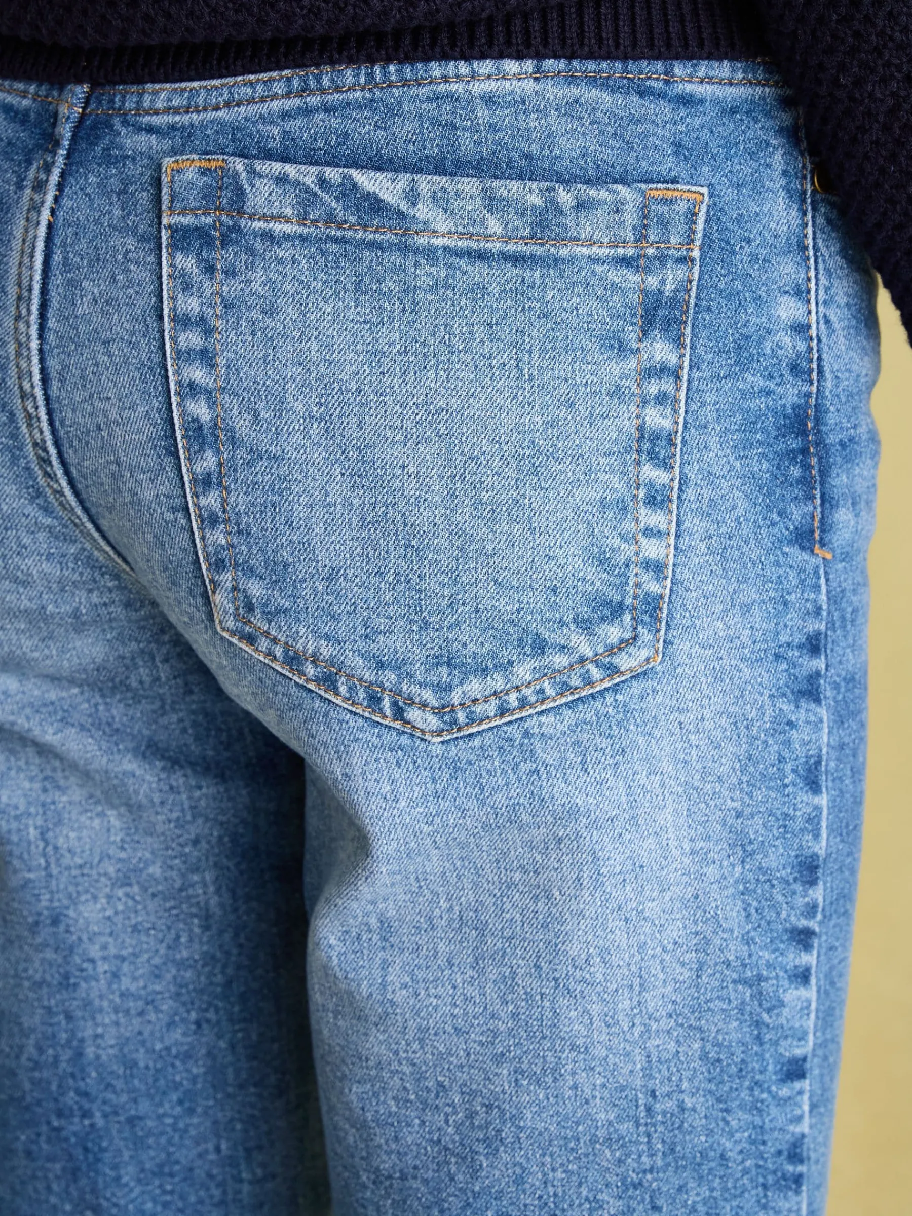 Mid Blue Straight Fit Jeans<Joules Discount