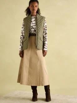 Minx Showerproof Diamond Quilted Gilet<Joules Best