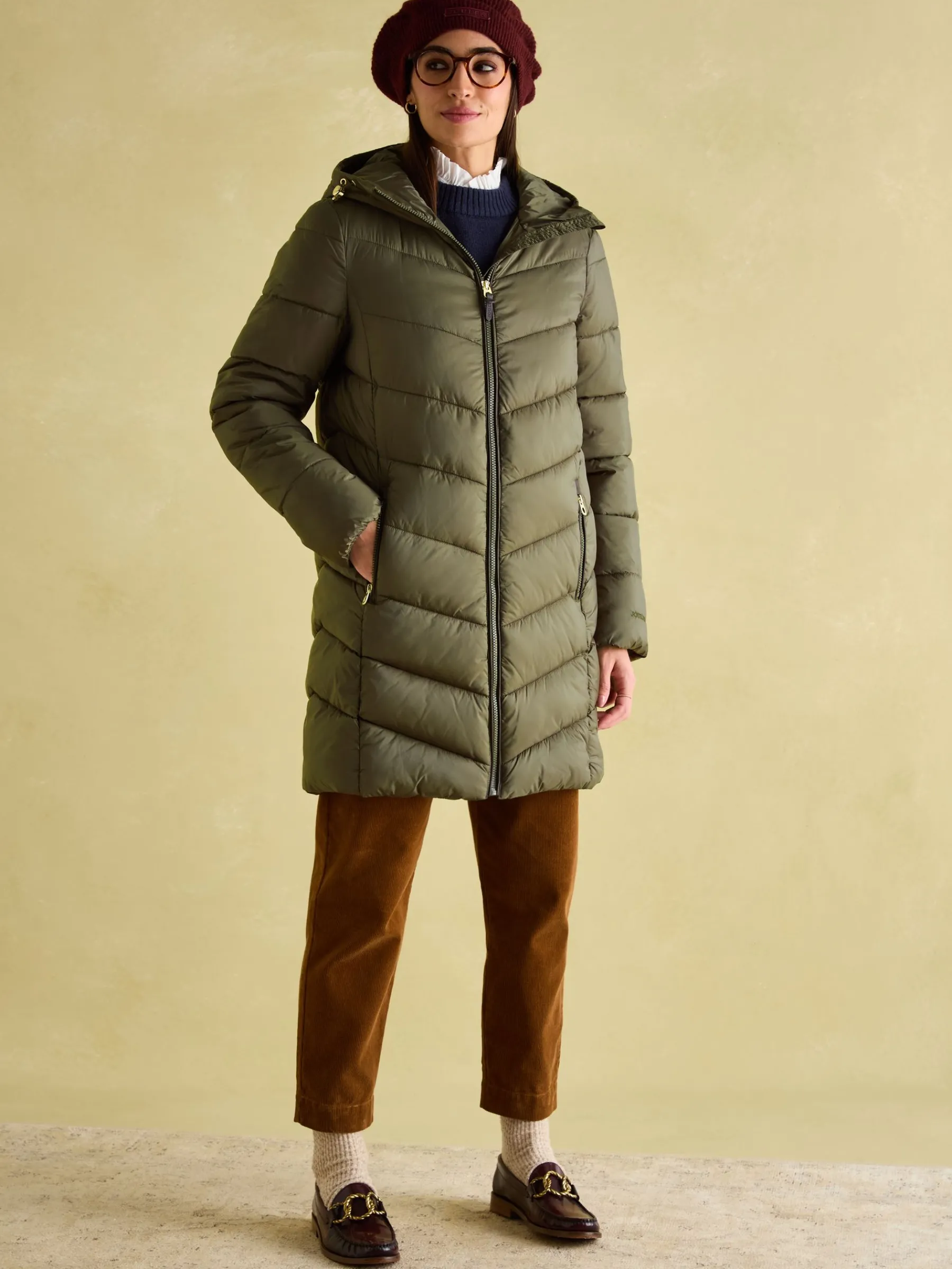 Moorsdale Mid Length Showerproof Padded Coat<Joules Outlet