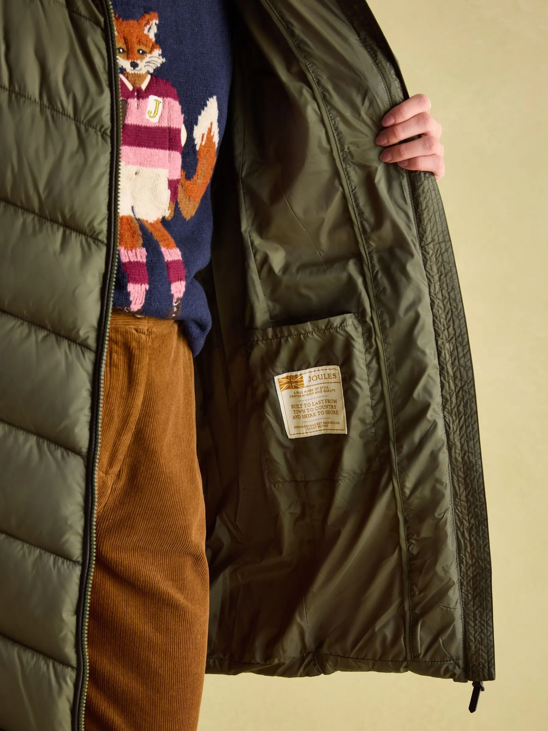Moorsdale Mid Length Showerproof Padded Coat<Joules Outlet