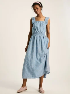 Nadia Broderie Sun Dress<Joules