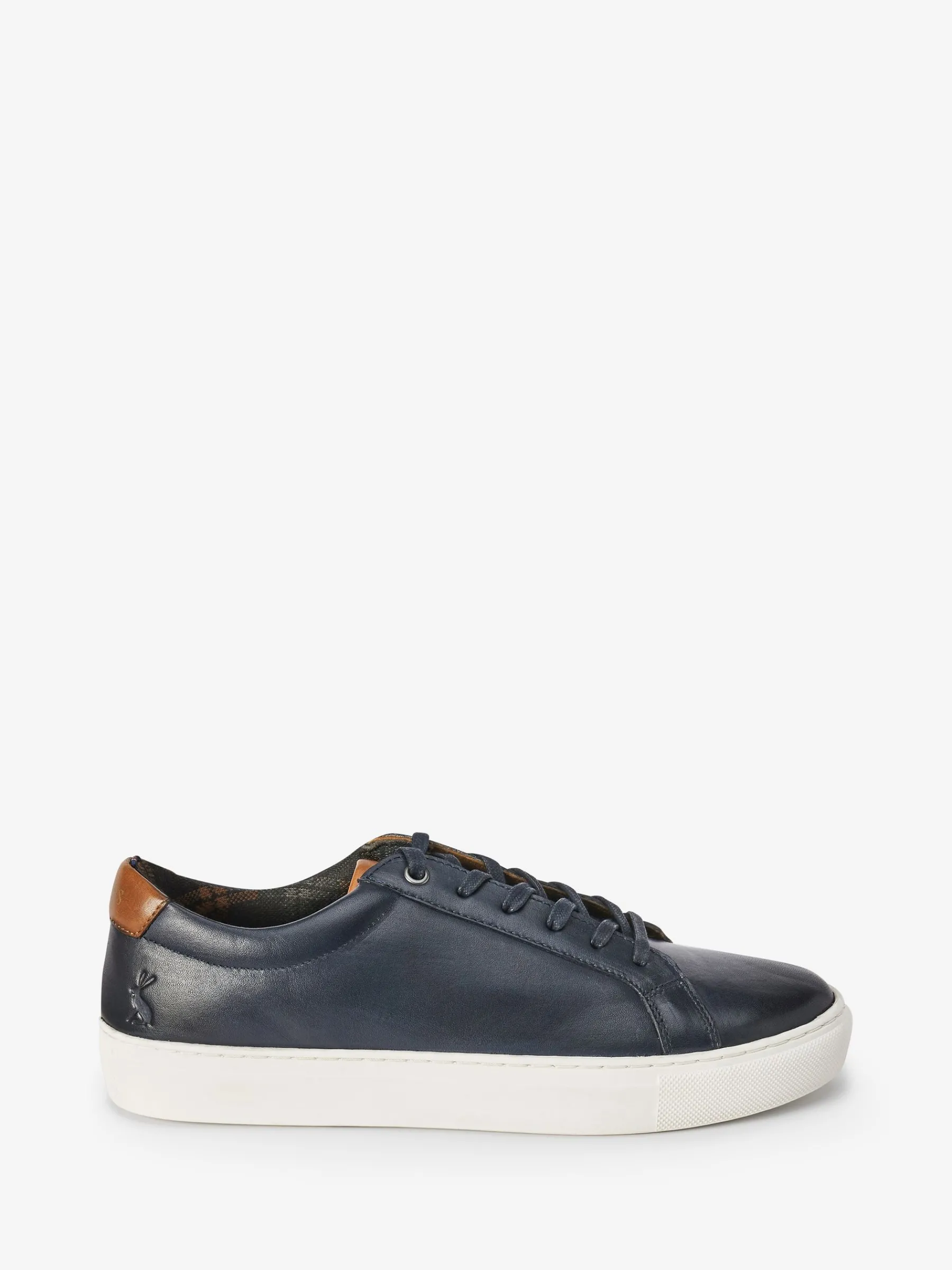 Navy Blue Leather Trainers<Joules New