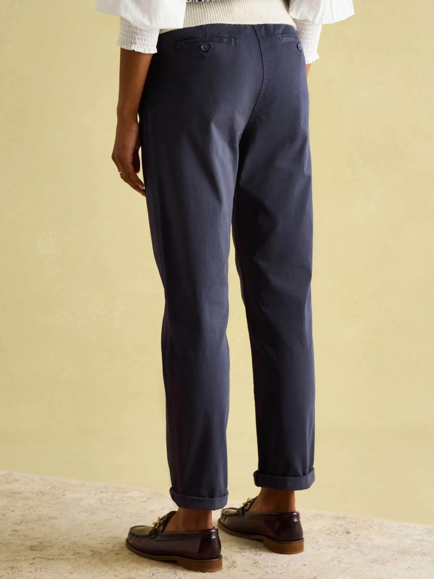 Navy Blue Slim Fit Chino Trousers<Joules Outlet