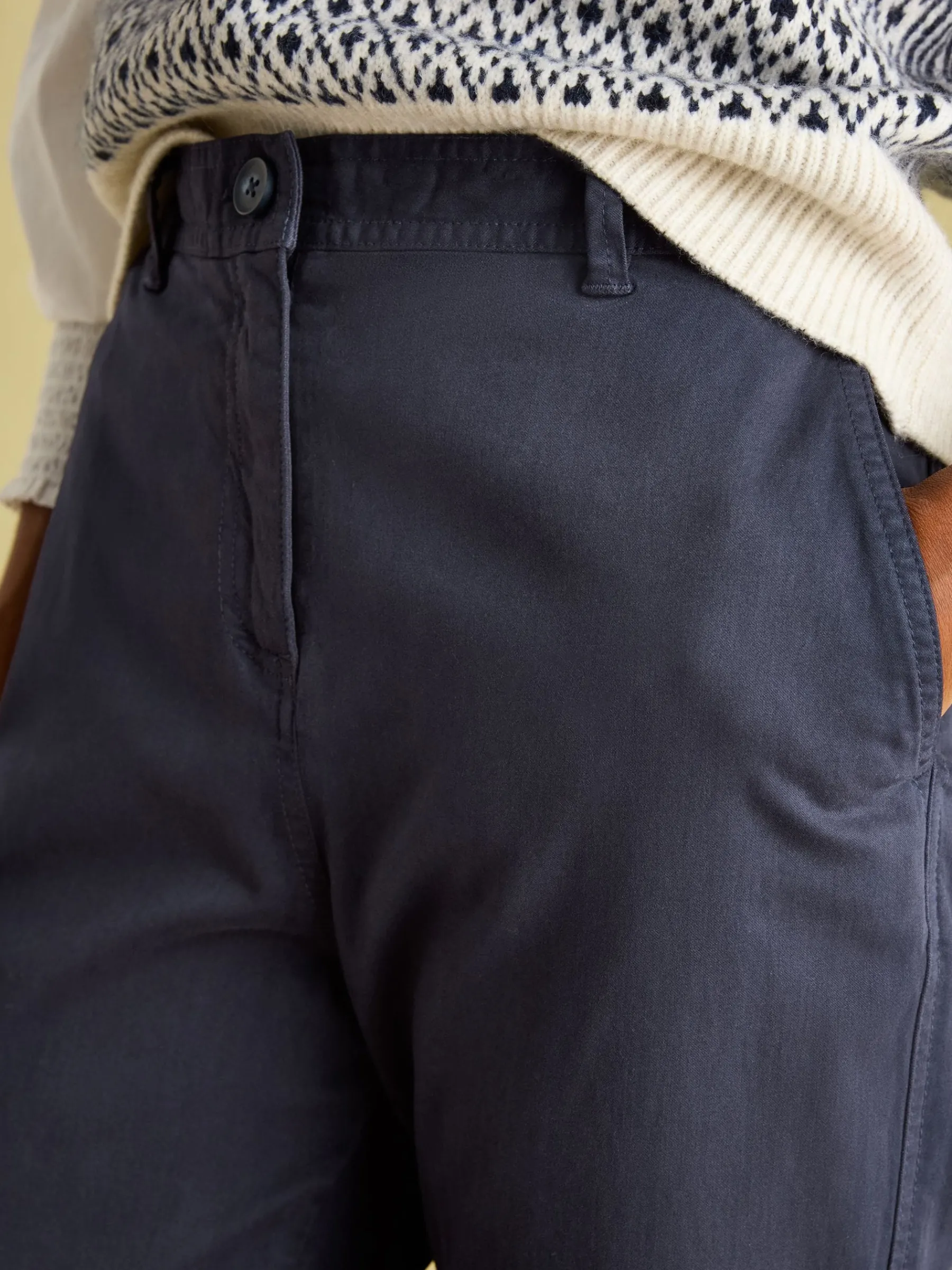 Navy Blue Slim Fit Chino Trousers<Joules Outlet