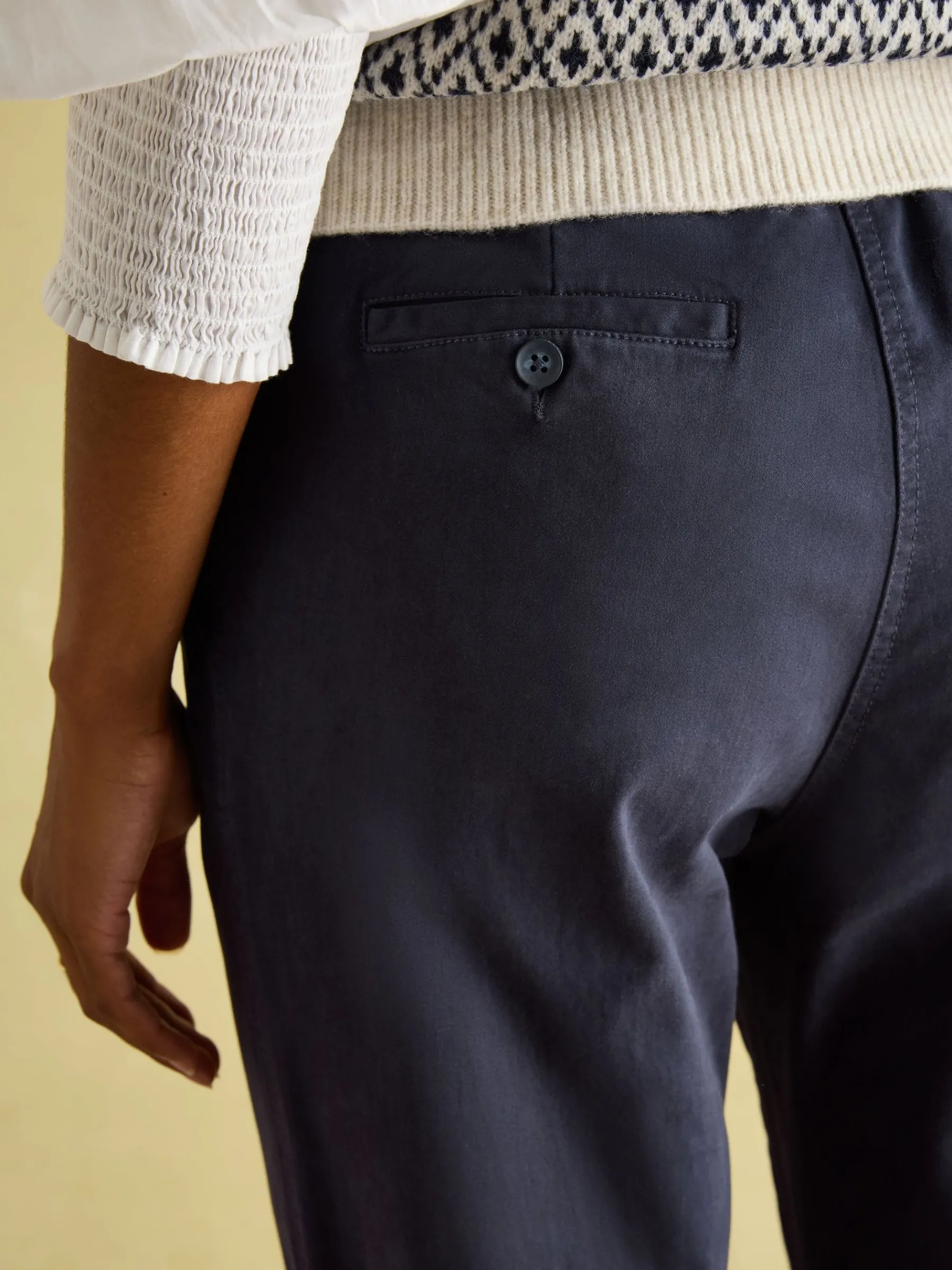 Navy Blue Slim Fit Chino Trousers<Joules Outlet
