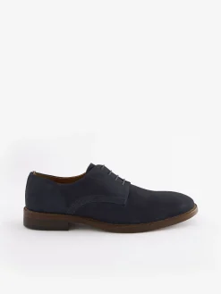 Navy Blue Suede Derby<Joules Sale
